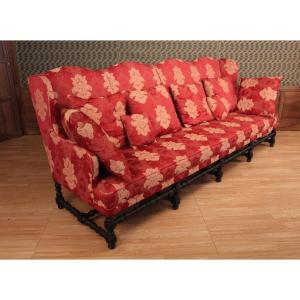 Huge Louis XIII Style Castle Sofa With Wings 3.05 Cm In Length