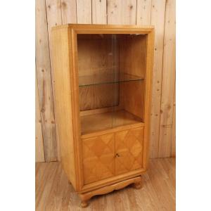 Art Deco Showcase In Wavy Sycamore
