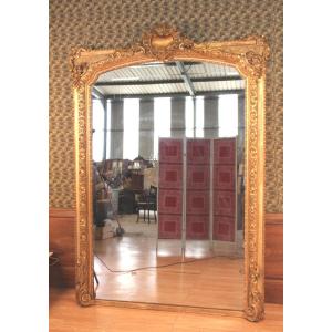 Imposing Golden Mirror XIXth