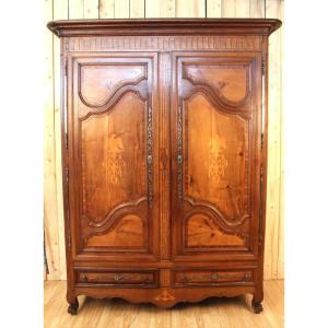 Lorraine Wardrobe Early 19th Century In Empire Eagle Marquetry