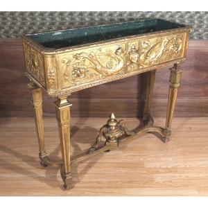 19th Century Gilded Wood Planter 