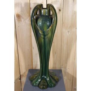 Large Art Nouveau Vase By Jérôme Massier