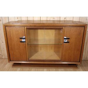 Art Deco Period Sideboard In Light Oak By Auguste Vallin