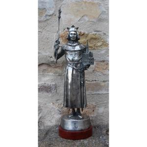 Bronze Of Saint Louis, Signed By Emmanuel Fremiet 