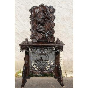 19th Century Black Forest Sideboard Signed By Josef Blank 