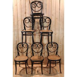 Set Of 6 Thonet Chairs No. 2 Napoleon III