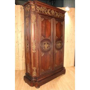 Large 18th Century Regency Wardrobe, Parisian Work 