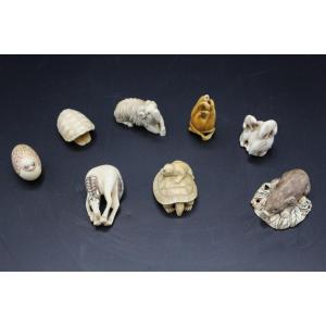 Set Of Eight Netsuke – Japan, Meiji Period (1868–1912)