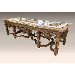 Huge Console Or Table In The Middle Of A Château After A Model From The Château De Versailles