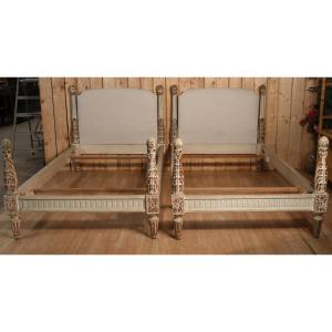 Pair Of Twin Beds In The Louis XVI Style