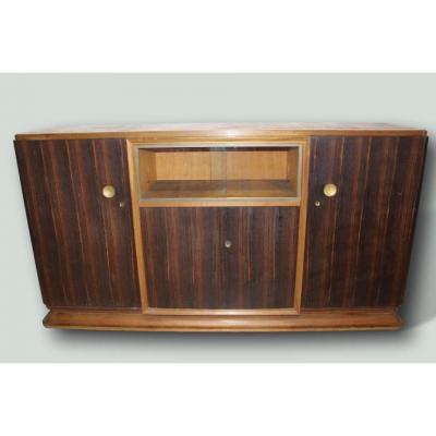 Art Deco Sideboard In Macassar Attributed To Auguste Vallin