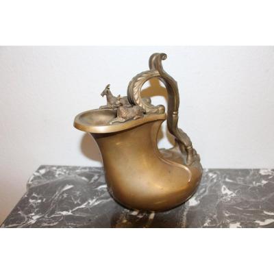 Askos Jug In Bronze XIXth