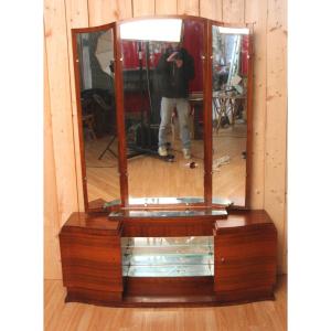 Large 50s Dressing Table By Jules Leleu