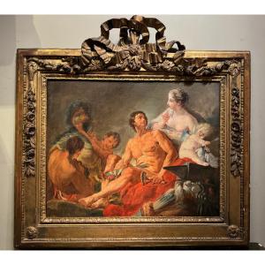 "venus In The Forges Of Vulcan", Workshop Of François Boucher? End Of The 18th Century.