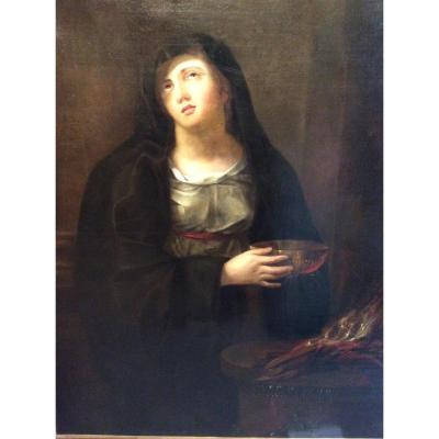 A Vestal Portrait Of Reviving The Sacred Fire, Early 18th S.