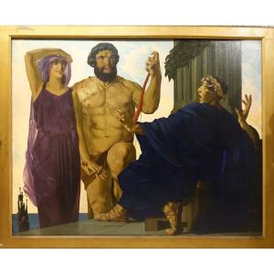 "hercules Brings Alcestis Back From The Underworld To Her Husband King Admetus", A.lupiac, 1923