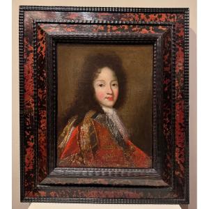 Portrait Of The Duke Of Burgundy? , F. De Troy? French School, Late 17th Century.