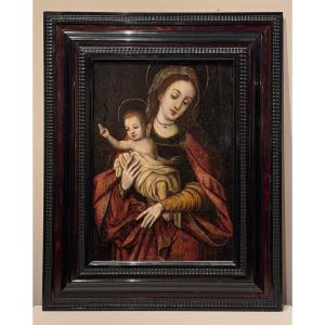 Virgin And Child, Northern France Or Flanders, Early 17th Century.