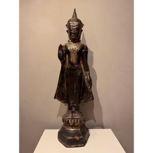 Bronze Buddha In A Gesture Of Fearlessness, Burma? 19th Century.