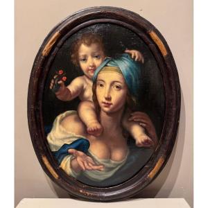 Virgin And Child, French School, 18th Century.