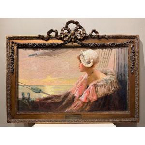 "manon Lescaut Going Into Exile", Albert Matignon, Circa 1890