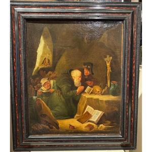 The Temptation Of Saint Anthony, Flanders Or Holland, 17th Century.