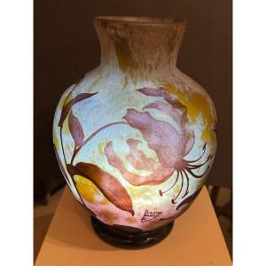 Large Spherical Vase, Daum, Nancy, Circa 1914-1915