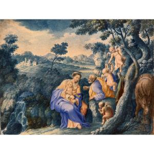 Pair Of Gouaches, France, 17th C.