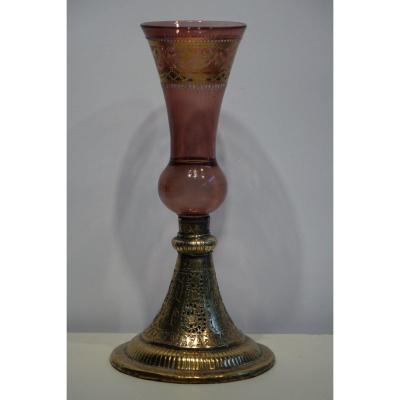 Painted Glass In Golden Copper, Syria, Around 1900