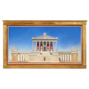 Greek Temple, Architectural Project, Victor Forabosco