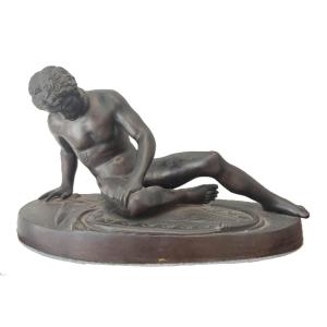 19th-century French Bronze Sculpture, Dying Gladiator