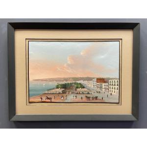 Piazza Della Vittoria, Naples, (1 Of A Pair With  "view From Posillipo Of Naples"