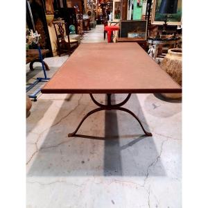 20th Century Outdoor Table Made In The 1940s/1950s, Very Beautiful Ironwork