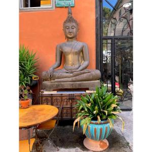 Bronze Buddha Of Exceptional Size, 3 Meters High. Circa 1950/1960