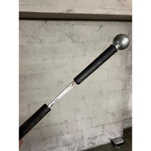 Collector's Walking Stick With Silver Handle