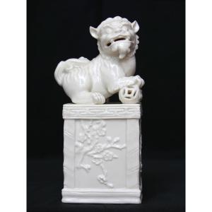 Dehua White Porcelain Foo Dog