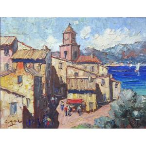 Painting Of Saint-tropez By Henri Millet