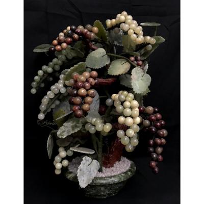 Vineyard In Marble, Jadeite Stone And Glass