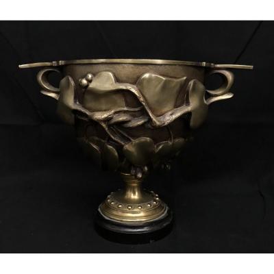 Art Nouveau Bronze Cup