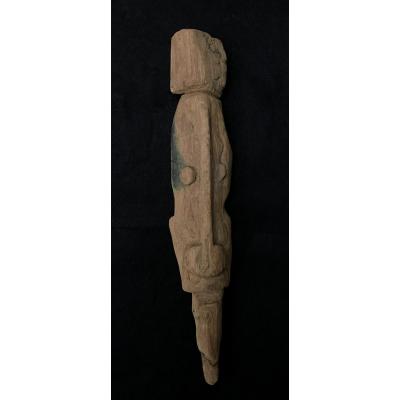 Sculpture Representing A Face Oceanian Art