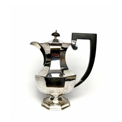 Regency Style Cut-pans Coffee Maker In Silver Metal