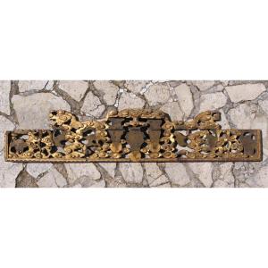 Important Decorative Golden Wood Element