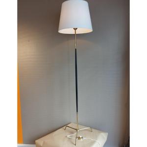 Brass And Metal Floor Lamp, 1970