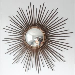 Gold-plated Metal Witch's Mirror, 1960s