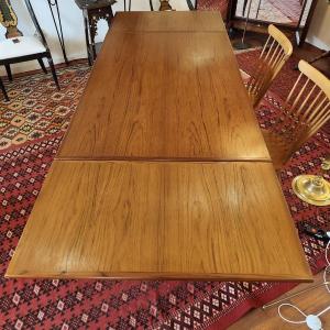 Extendable Table In Danish Teak, Stamped, 1960