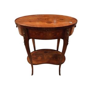 Louis XV Style Gueridon (working Table), Stamped