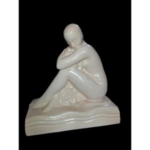 Art Deco Ceramic Bather.