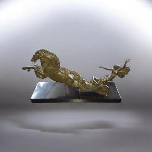 Bronze Art Deco Sculpture By Jean Charles Ruchot 1930