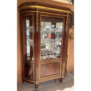 Louis XVI Style Display Case Stamped Gervais Durand