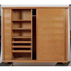 Clever Oak Wardrobe From Guillerme And Chambron, Your Home Edition, Circa 1970